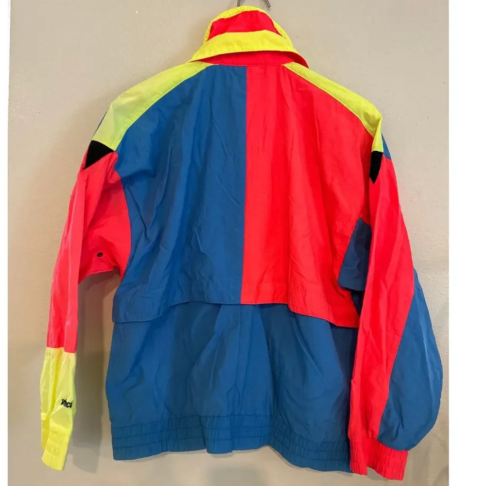 Prince Men's Tennis Vintage Neon 1980-1990 Windbreaker Small